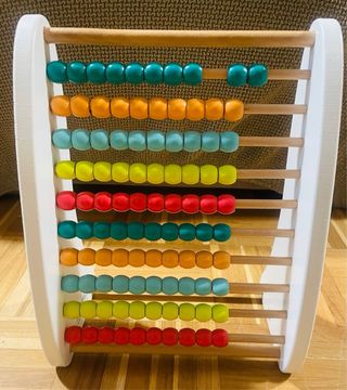 Lote Juguetes Madera: Abaco, Puzzle, Gusano