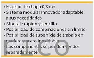 Conjunto Taller 6 Módulos S/Acero Inox Alyco 199014