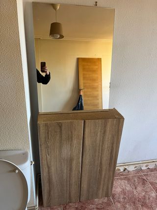 Conjunto baño: lavabo, bidé, inodoro, armario