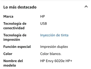Impresora HP Envy 6020e Multifunción