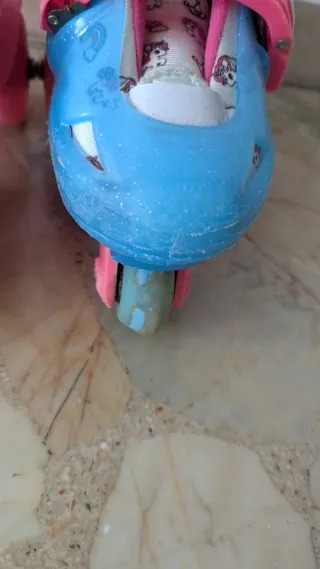 Patines en línea niña unicornio talla ajustable