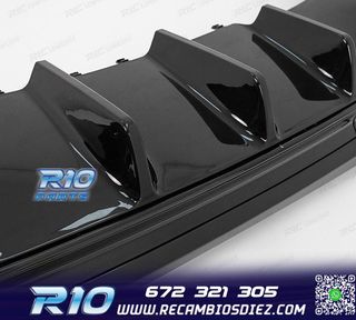 DIFUSOR MERCEDES W206 AMG 21- LOOK C43 + COLAS ESCAPE NEGRO