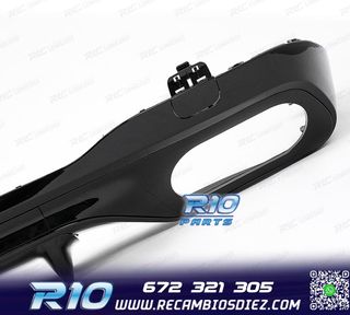 DIFUSOR MERCEDES W206 AMG 21- LOOK C43 + COLAS ESCAPE NEGRO