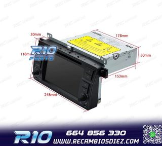 RADIO GPS ANDROID 14 BMW E46 4GB RAM 64GB ROM DVD