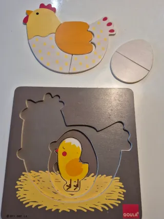 Puzzle de madera Gallina Goula