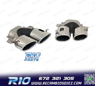 COLAS DE ESCAPE MERCEDES GLE W167 19- LOOK GLE53 CROMO