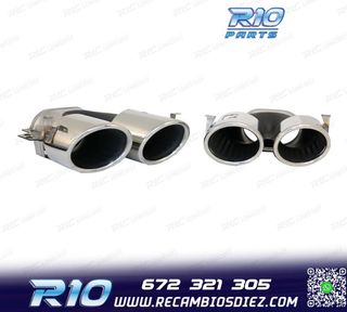 COLAS DE ESCAPE MERCEDES GLE W167 19- LOOK GLE53 CROMO