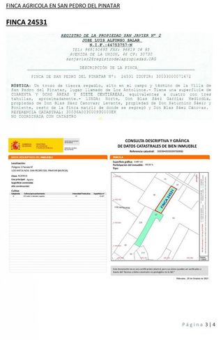 Terreno en venta en San Pedro del Pinatar en San Pedro del Pinatar