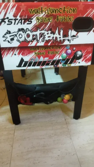 Mesa de multijuegos: futbolín, billar y mucho más