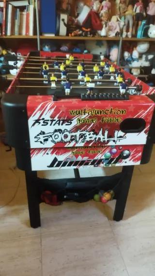Mesa de multijuegos: futbolín, billar y mucho más
