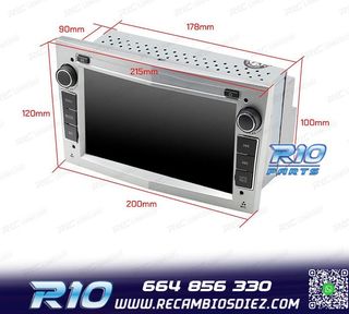 RADIO GPS ANDROID 11 PARA OPEL ASTRA H VIVARO ZAFIRA VECTRA