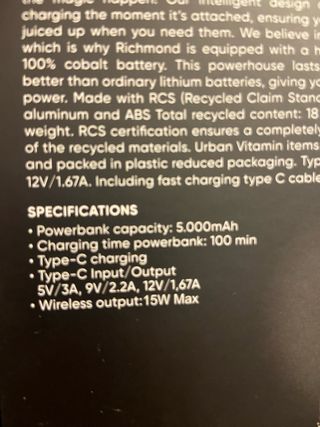 Urban Vitamin Richmond Powerbank 5000 mAh