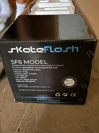 Hoverboard Skate Flash Blanco