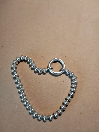 Pulsera Plata Bola Hold Oval