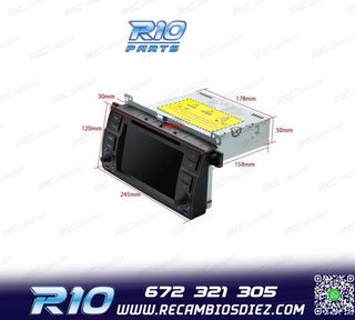 RADIO GPS ANDROID 13 BMW SERIE 3 E46 PANTALLA TÁCTIL 7"