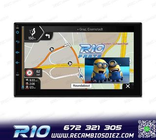 RADIO GPS ANDROID 12 HD TACTIL BLUETOOTH USB SD