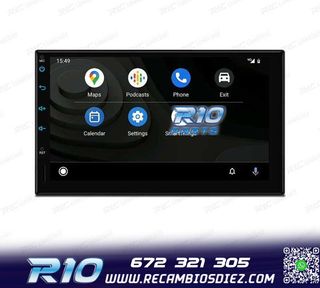 RADIO GPS ANDROID 12 HD TACTIL BLUETOOTH USB SD