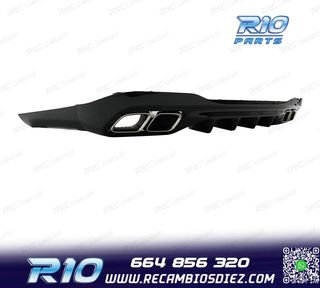 DIFUSOR MERCEDES W206 AMG 21- LOOK C63 + COLAS ESCAPE CROMO