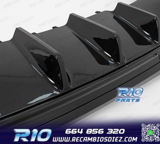 DIFUSOR MERCEDES W206 AMG 21- LOOK C43 + COLAS ESCAPE CROMO