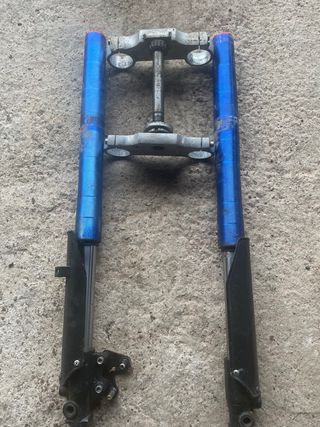 Horquilla Pit Bike Azul y Negra