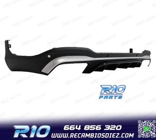 DIFUSOR MERCEDES GLC X253 AMG 15-18 LOOK GLC43 PLATA
