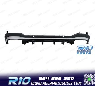 DIFUSOR MERCEDES GLC X253 AMG 15-18 LOOK GLC43 PLATA