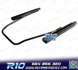 KIT ASIENTO DEPORTIVO SEMI BAQUET ESTILO RS CUERO NEGRO COST