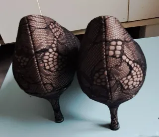 Zapatos de salón mujer encaje talla 39