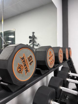 Set Mancuernas (20 pares) + Mancuernero