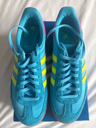 Adidas Handball Spezial Talla 38.5 Azul/Rosa