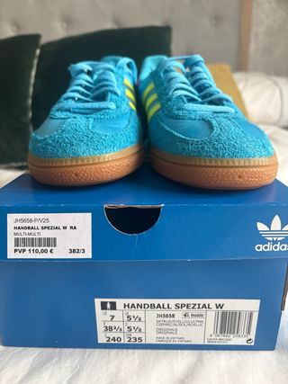 Adidas Handball Spezial Talla 38.5 Azul/Rosa