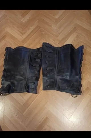 Polainas de piel natural