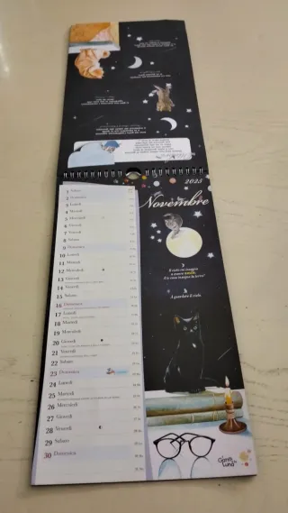 Calendario 2025 Gatto e Luna