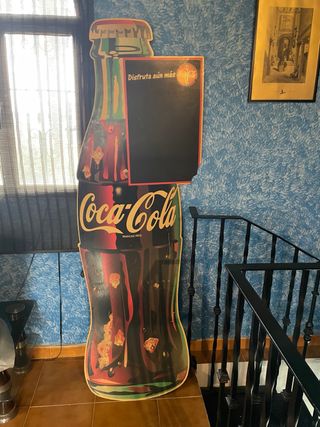 Cartel Coca-Cola Botella Publicitario