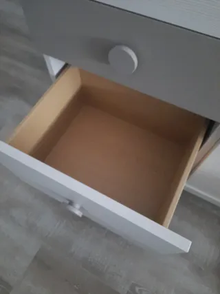 Cómoda juvenil 6 cajones con ruedas