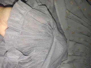 Vestido gris y dorado 4 años