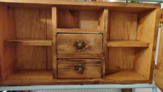 Mueble de forja y madera maciza