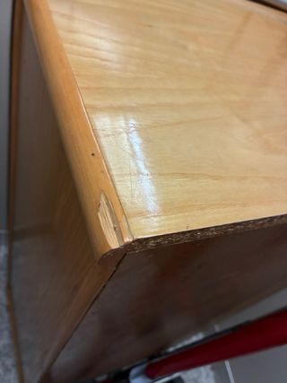 2 Muebles Mimbre Madera