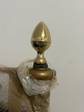 Cabecero y piecero de forja y laton