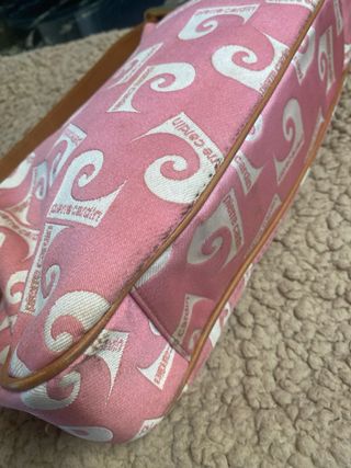 Bolso Pierre Cardin loneta Rosa .NO ENVIO