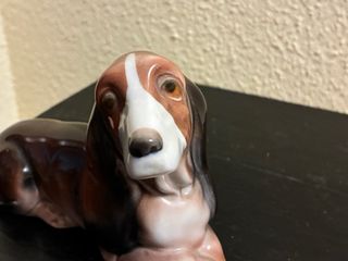Figura perro Basset Hound Porcelanas Gama