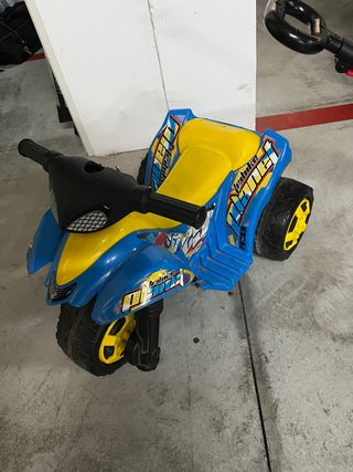 Moto Eléctrica Infantil Azul y Amarilla