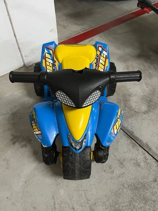 Moto Eléctrica Infantil Azul y Amarilla