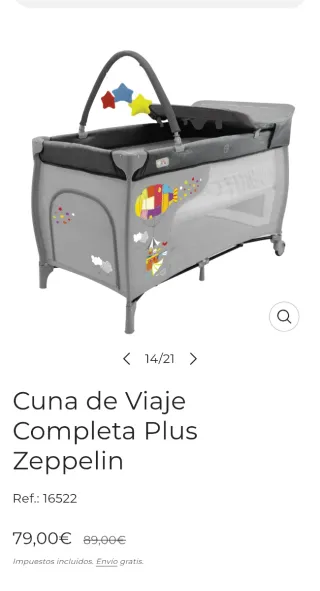 Parque cuna y accesorios