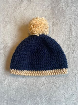 Gorro lana artesanal pompón