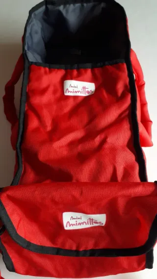 Carrito de bebé para muñecas rojo Cotxet ninos