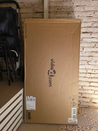 Mueble exterior madera maciza blanco - sin abrir