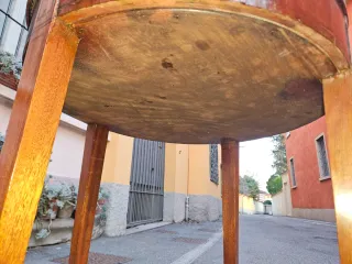 Tavolino Gueridon Antico in Legno Napoleone III