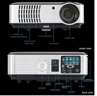 Proyector Ivolum Negro/Plateado