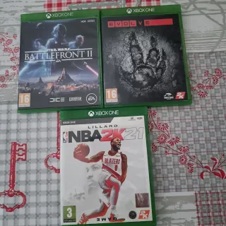 Lote 3 Juegos Xbox One: Star Wars, Evolve, NBA 2K2